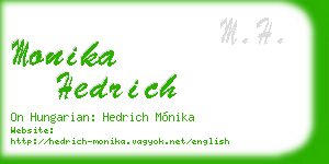 monika hedrich business card