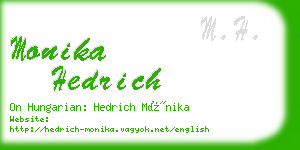 monika hedrich business card